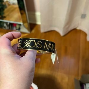 Kate Spade bangle “boys make passes at girls with glasses” - new with tags